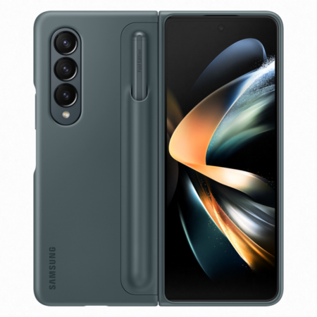 Samsung Z Fold4 stand cover érintőceruzával,Zöld