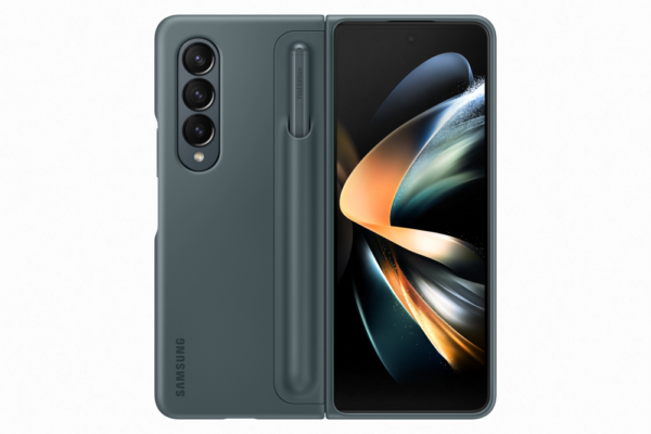 Samsung Z Fold4 stand cover érintőceruzával,Zöld