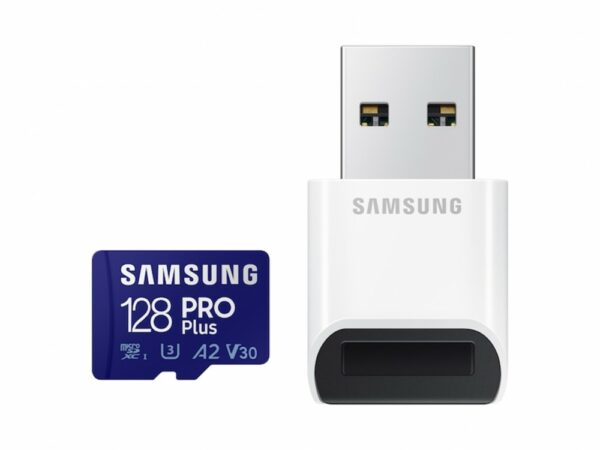 Samsung Pro Plus microSD kártya+kártyaolvasó,128GB