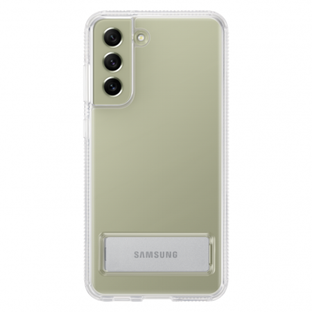 Samsung S21 FE clear stand cover,Átlátszó,sérült