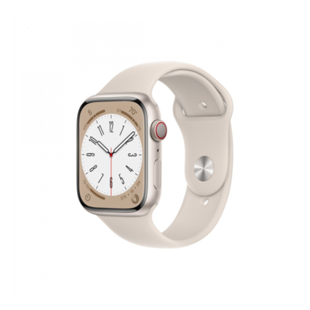 Apple Watch S8 GPS 45mm csillagfény színű tok,