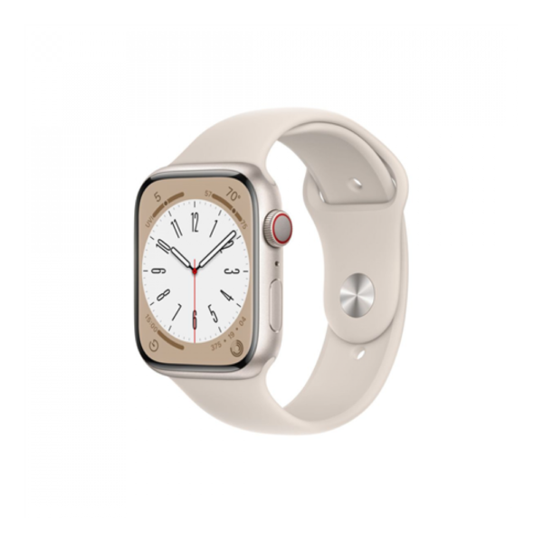 Apple Watch S8 GPS 45mm csillagfény színű tok,