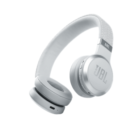 JBL Live 460NC BT-os fejhallgató, Fehér