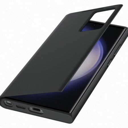 Samsung S23 Ultra smart view wallet tok, Fekete