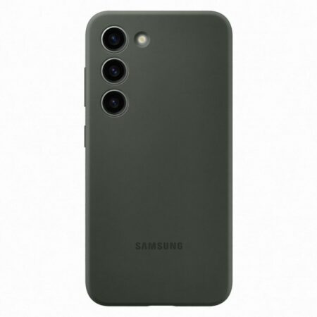 Samsung Galaxy S23 szilikon védőtok, Sötétzöld