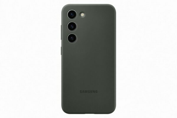 Samsung Galaxy S23 szilikon védőtok, Sötétzöld