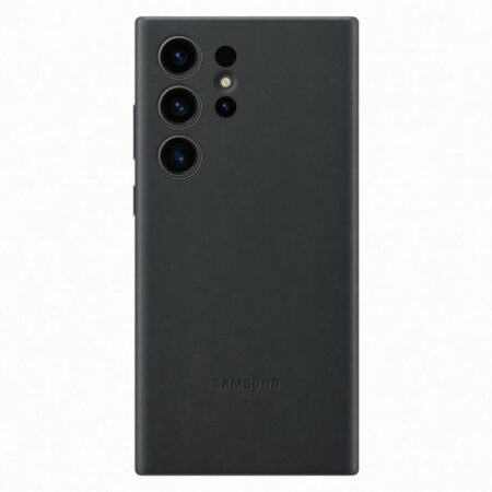 Samsung Galaxy S23 Ultra bőr hátlap, Fekete