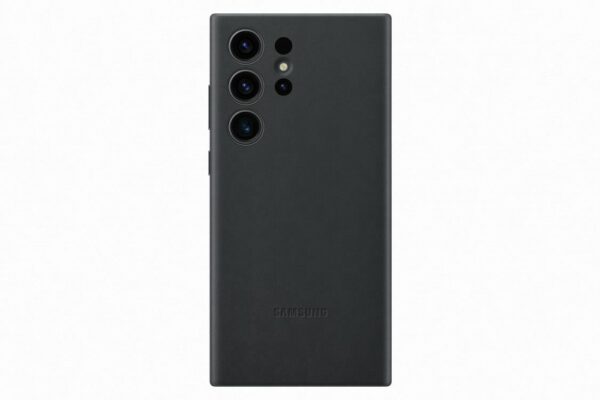 Samsung Galaxy S23 Ultra bőr hátlap, Fekete