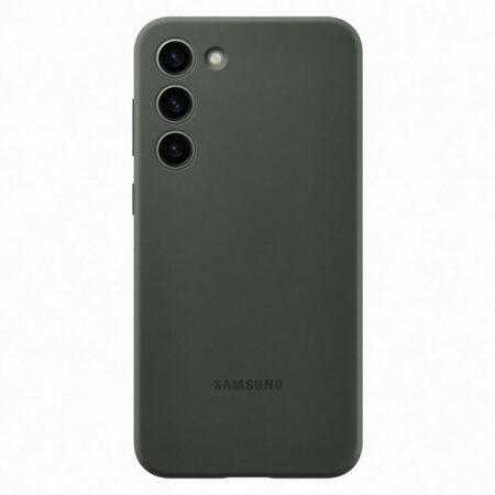 Samsung Galaxy S23 Plus szilikon védőtok,Sötétzöld