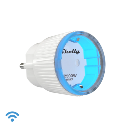 Shelly Plug S WiFi-s okoskonnektor, fogyasztásmérő