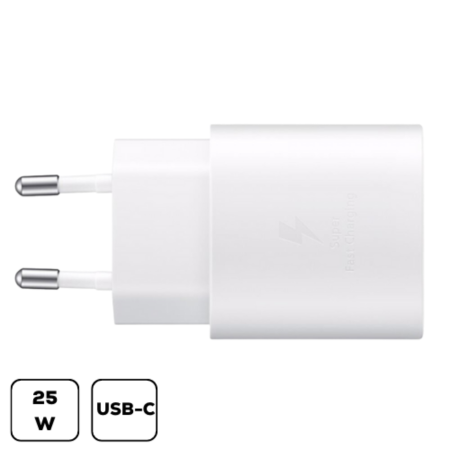 Samsung hálózati adapter, 25W PD USB-C, Fehér