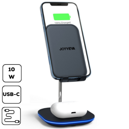 10W Töltőállvány telefonhoz, airpodshoz és órához