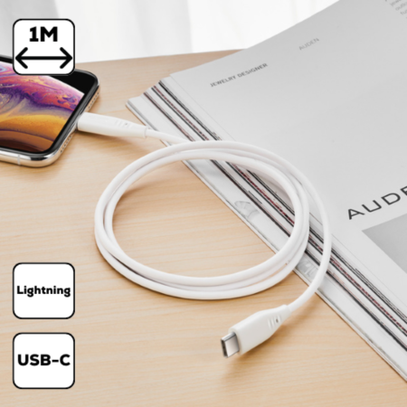 ESR  Usb C -Lightning PD kábel , 1m, Fehér