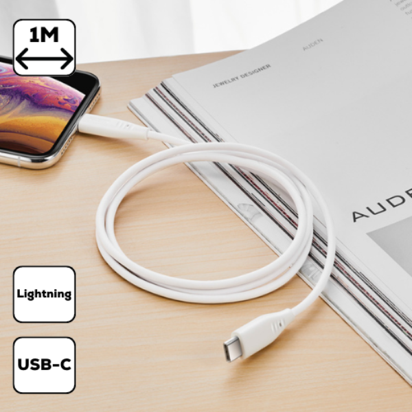 ESR  Usb C -Lightning PD kábel , 1m, Fehér