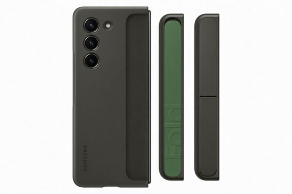 Samsung Galaxy Z Fold 5 Álló tok szíjjal, Grafit
