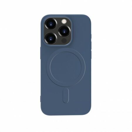 iPhone 15 Plus mágneses szilikon tok, Kék