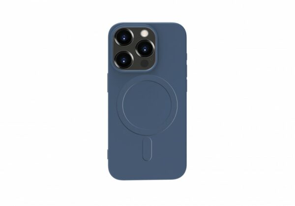 iPhone 15 Plus mágneses szilikon tok, Kék