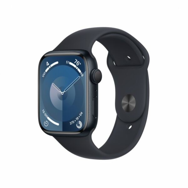 Apple Watch S9 45mm Fekete Alu tok,Fekete sport szíj (M/L)