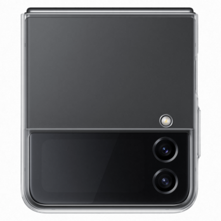 Samsung Z Flip 4 clear slim tok, Átlátszó,sérült