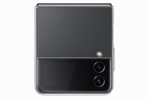Samsung Z Flip 4 clear slim tok, Átlátszó,sérült