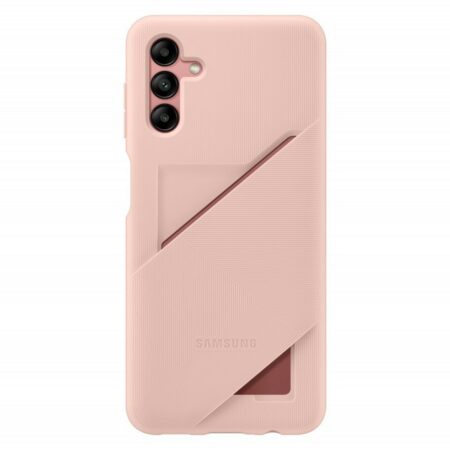 Samsung Galaxy A04s kártyatartós hátlap, Puder,sérült