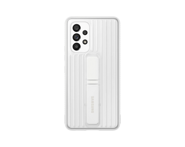 Samsung A53 5G Protective Standing cover, Fehér,sérült