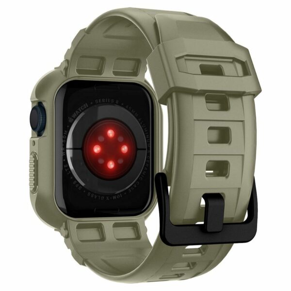 SPIGEN Rugged Armor ”PRO” case for APPLE WATCH 4 / 5 / 6 / 7 / 8 / SE (44 / 45 MM) vintage khaki - Image 5