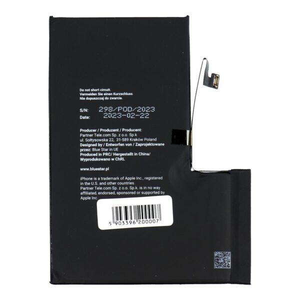 Battery  for Iphone 12 PRO MAX 3687 mAh  Blue Star HQ - Image 2