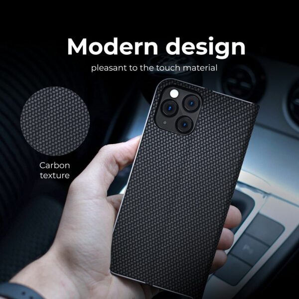 LUNA Book Carbon for SAMSUNG S23 Plus black - Image 8