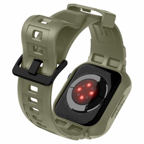 SPIGEN Rugged Armor ”PRO” case for APPLE WATCH 4 / 5 / 6 / 7 / 8 / SE (44 / 45 MM) vintage khaki - Image 6