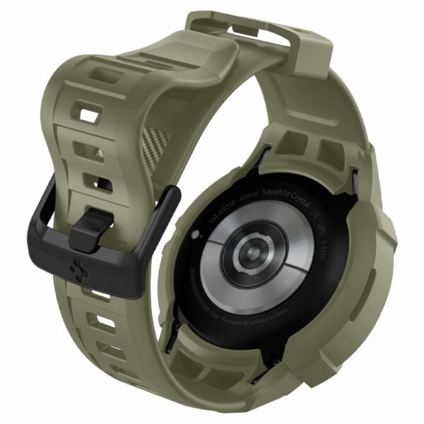 SPIGEN Rugged Armor ”PRO” for SAMSUNG WATCH 5 PRO (45 MM) vintage khaki - Image 4