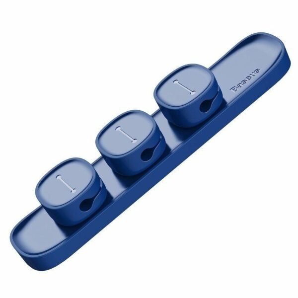 BASEUS cable organizer Cross Peas Cable Clip Blue ACWDJ-03 - Image 4