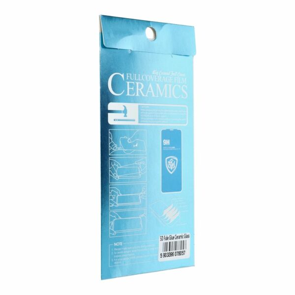 5D Full Glue Ceramic Glass - for Iphone 14 Pro Max black - Image 8