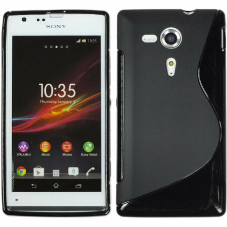 Sony Xperia SP feket szilikon tok