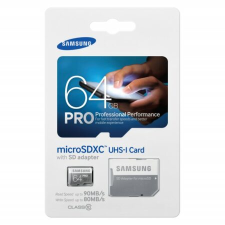 Samsung Pro microSD memóriakártya,64GB,1A,Class 10