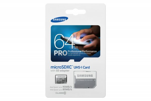 Samsung Pro microSD memóriakártya,64GB,1A,Class 10