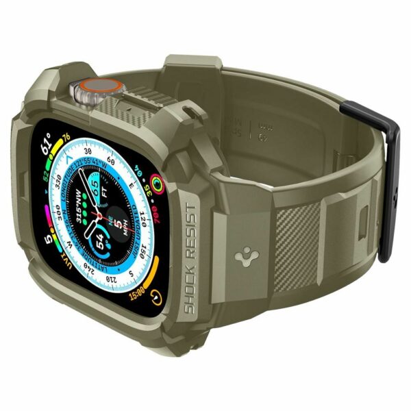 SPIGEN Rugged Armor ”PRO” for Apple Watch ULTRA (49 MM) vintage khaki - Image 8