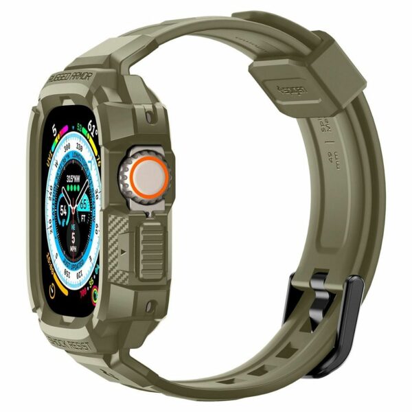 SPIGEN Rugged Armor ”PRO” for Apple Watch ULTRA (49 MM) vintage khaki - Image 4