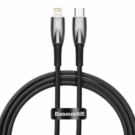 BASEUS cable Type C to Apple Lightning 8-pin Power Delivery 20W Glimmer Series CADH000001 1m black