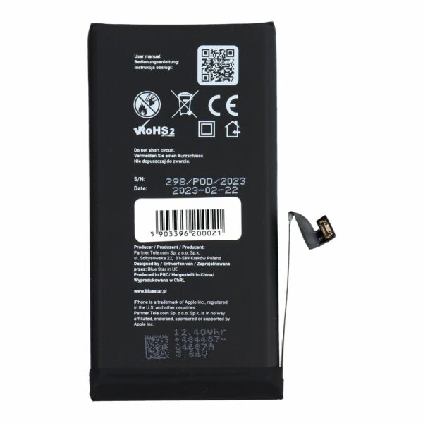 Battery  for Iphone 13 3227 mAh  Blue Star HQ - Image 2