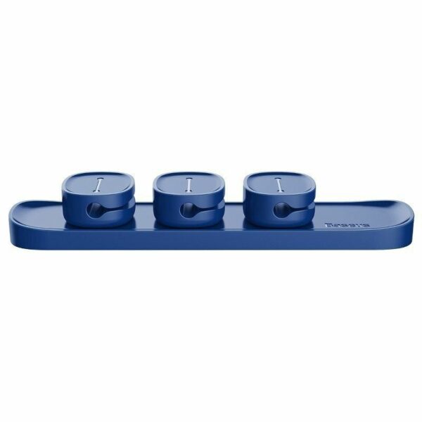 BASEUS cable organizer Cross Peas Cable Clip Blue ACWDJ-03 - Image 3