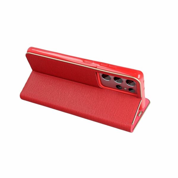 LUNA Book Gold for SAMSUNG S23 Ultra red - Image 5