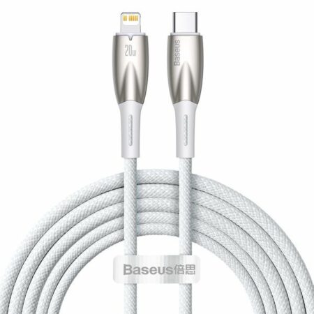 BASEUS cable Type C to Apple Lightning 8-pin Power Delivery 20W Glimmer Series CADH000102 2m white