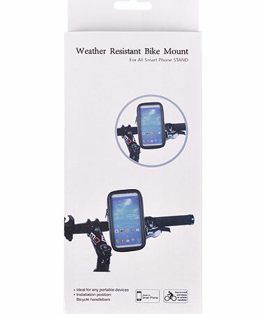 Univerzális vízálló biciklis mobiltelefon tartó  6x12cm (Iphone 5) motorra, rollera