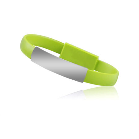 USB Kábel karkötő Lightning zöld