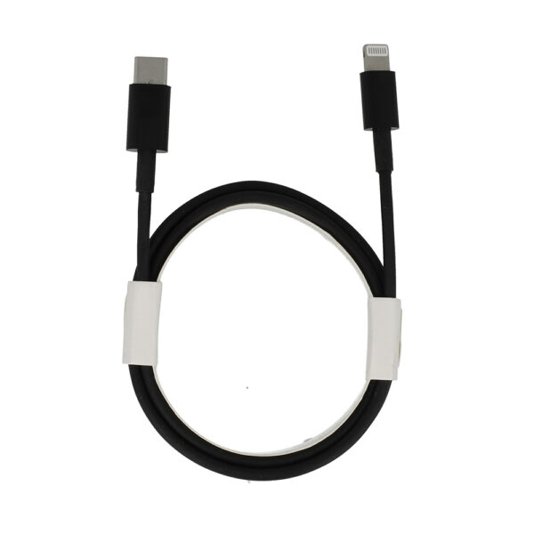 USB Type C to Lightning QC 3.0 PD 2.0 1 méter fekete