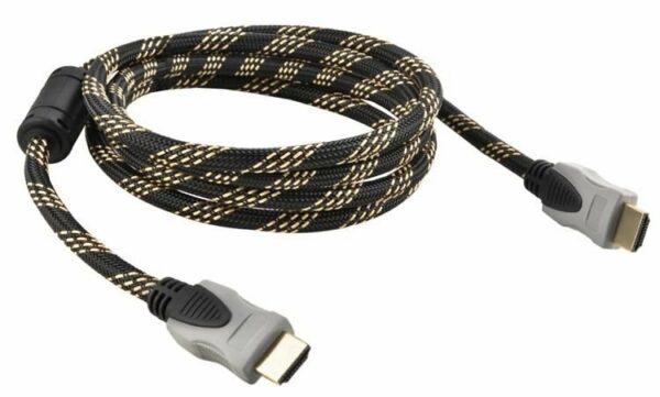 HDMI kábel 3m -es, 2.0 Ethernet 4K, 24 karátos aranyozott dugasszal, árnyékolt szövetborítással - Image 3