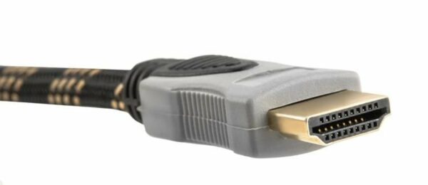 HDMI kábel 3m -es, 2.0 Ethernet 4K, 24 karátos aranyozott dugasszal, árnyékolt szövetborítással - Image 4
