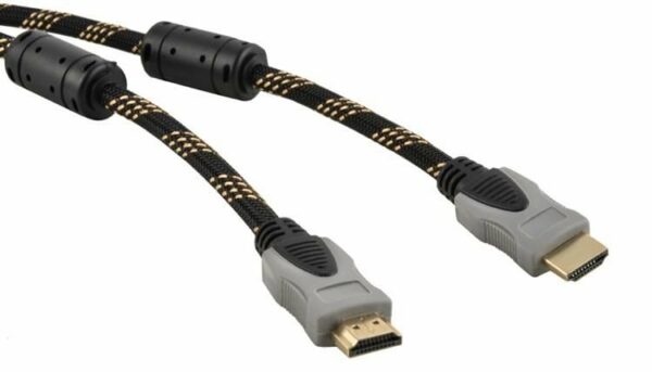 HDMI kábel 3m -es, 2.0 Ethernet 4K, 24 karátos aranyozott dugasszal, árnyékolt szövetborítással - Image 6
