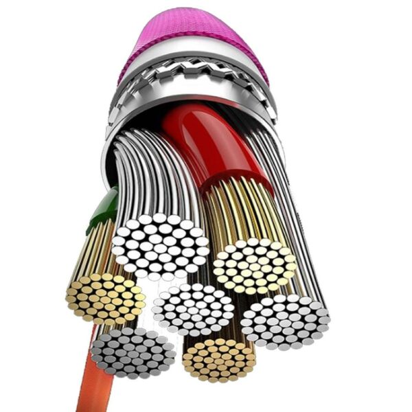 Rainbow USB Type C QC 3.0 1 méteres gyorstöltési funkció - Image 3